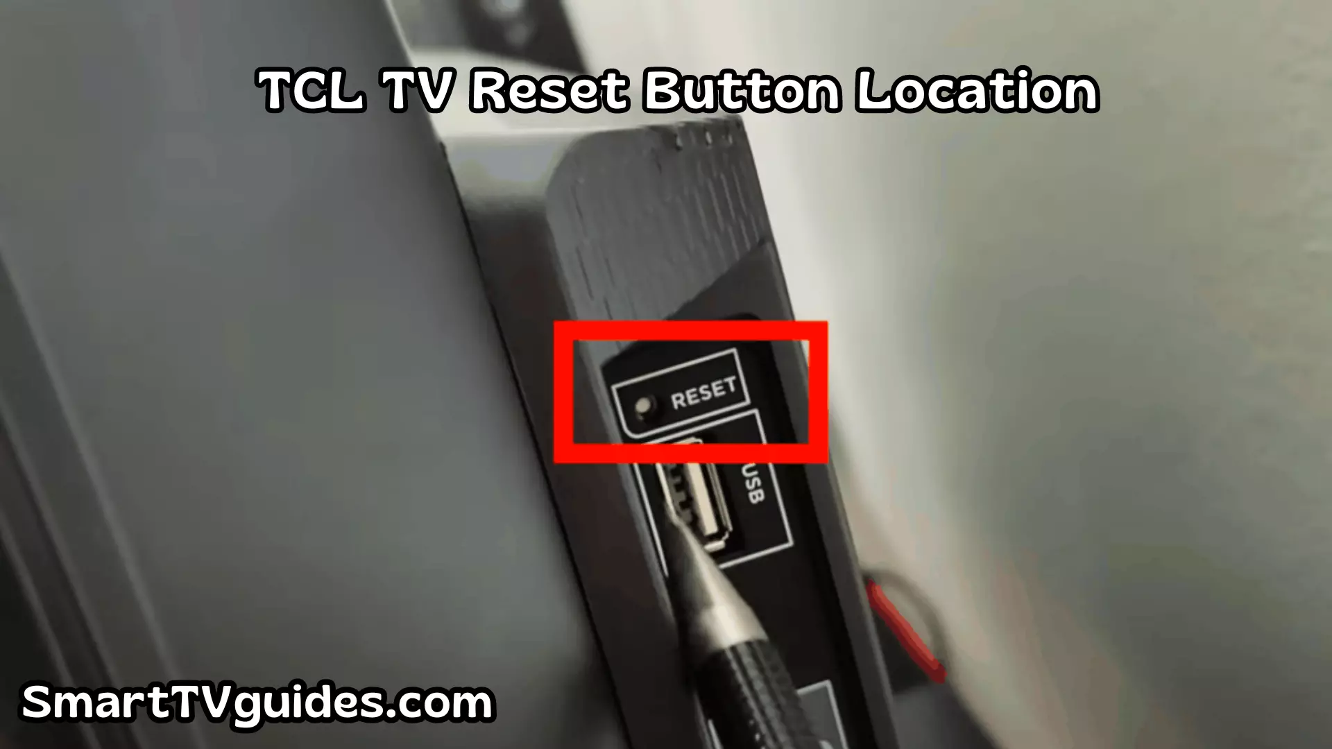 TCL TV Reset Button Location